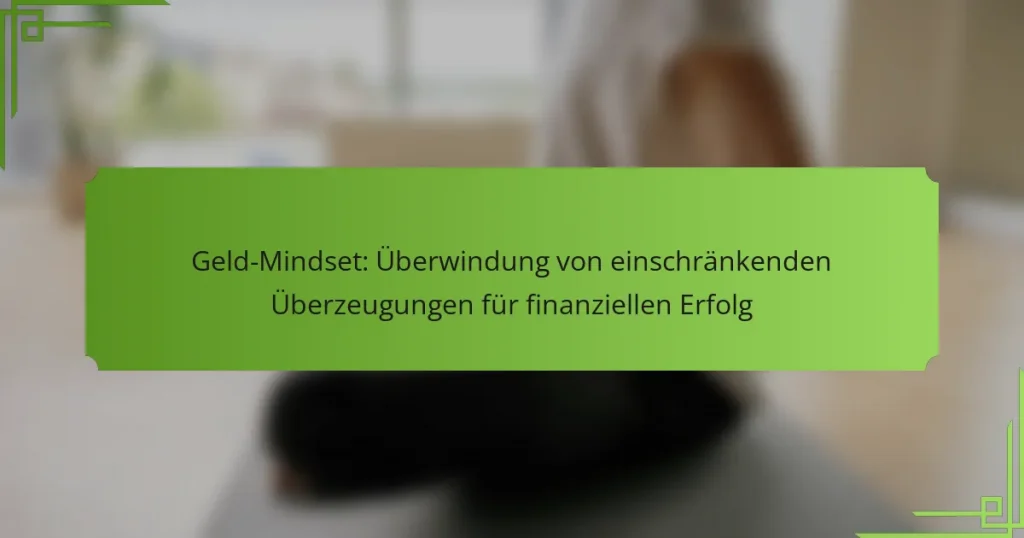 Geld-Mindset: Überwindung von einschränkenden Überzeugungen für finanziellen Erfolg